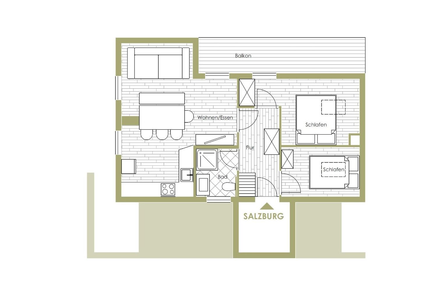 Alpin Chalet SALZBURG in Wagrain room plan